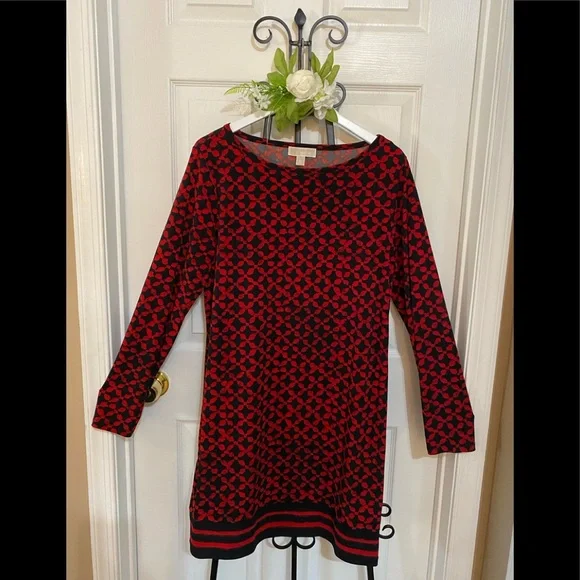 michael kors red polka dot dress MICHAEL Michael Kors Red/Black Polka Dot Empire Tank Dress S